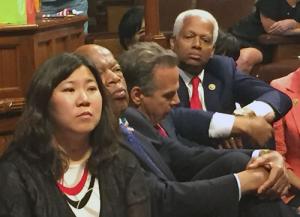 Rep.Hank Johnson Sit In