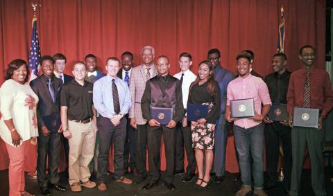 Congressman Johnson recognizes Fourth District students who earned nominations to the U.S. military academies at the Art Station in Stone Mountain in 2016.