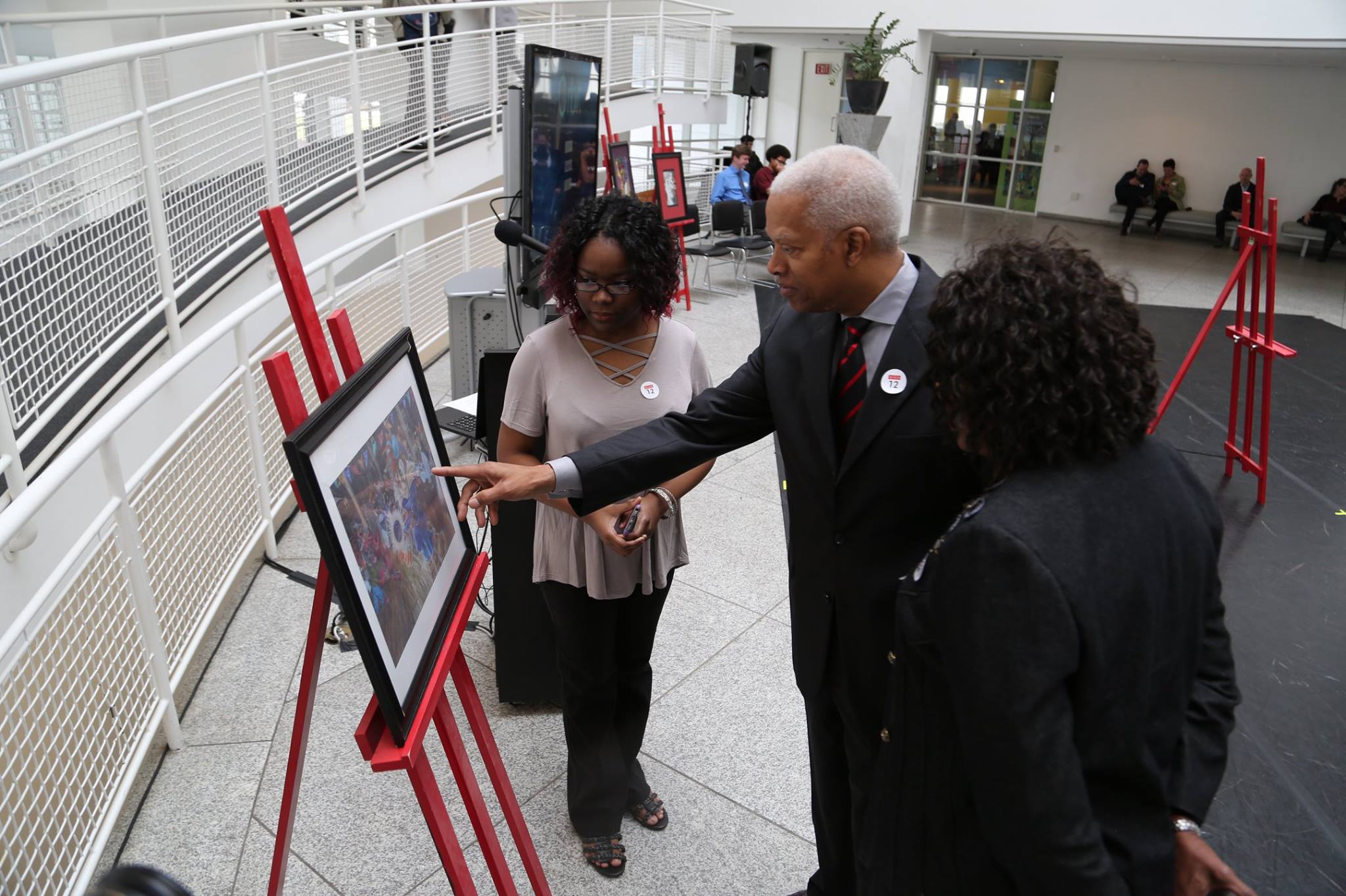 Rep. Hank Johnson with constituents