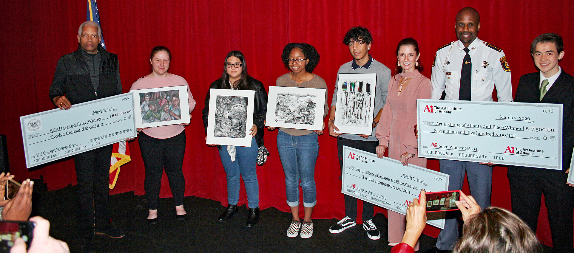 Congressman Johnson recognizes Fourth District students who earned nominations to the U.S. military academies at the Art Station in Stone Mountain in 2016.